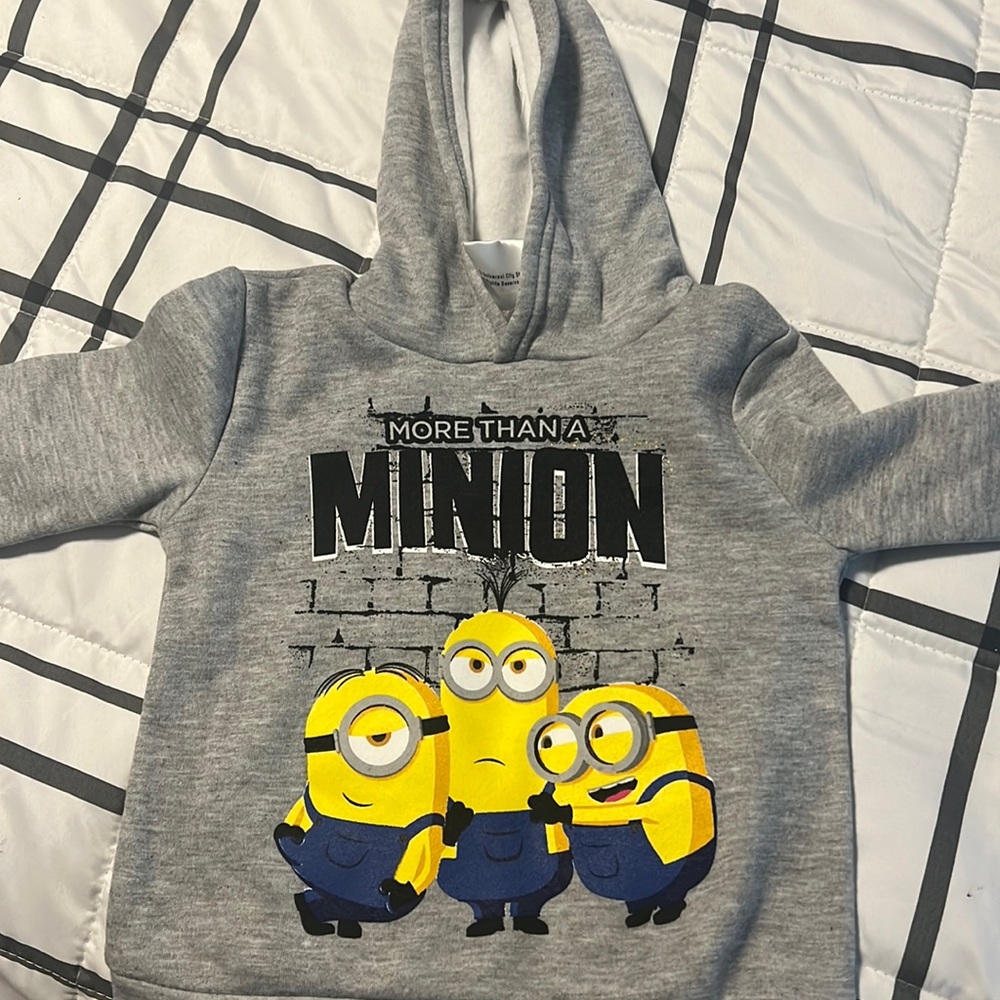 Brand new Minion hoodie.